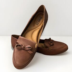 Born Mahwah Bow Loafers‎ Flats Pink Leather 7M 38